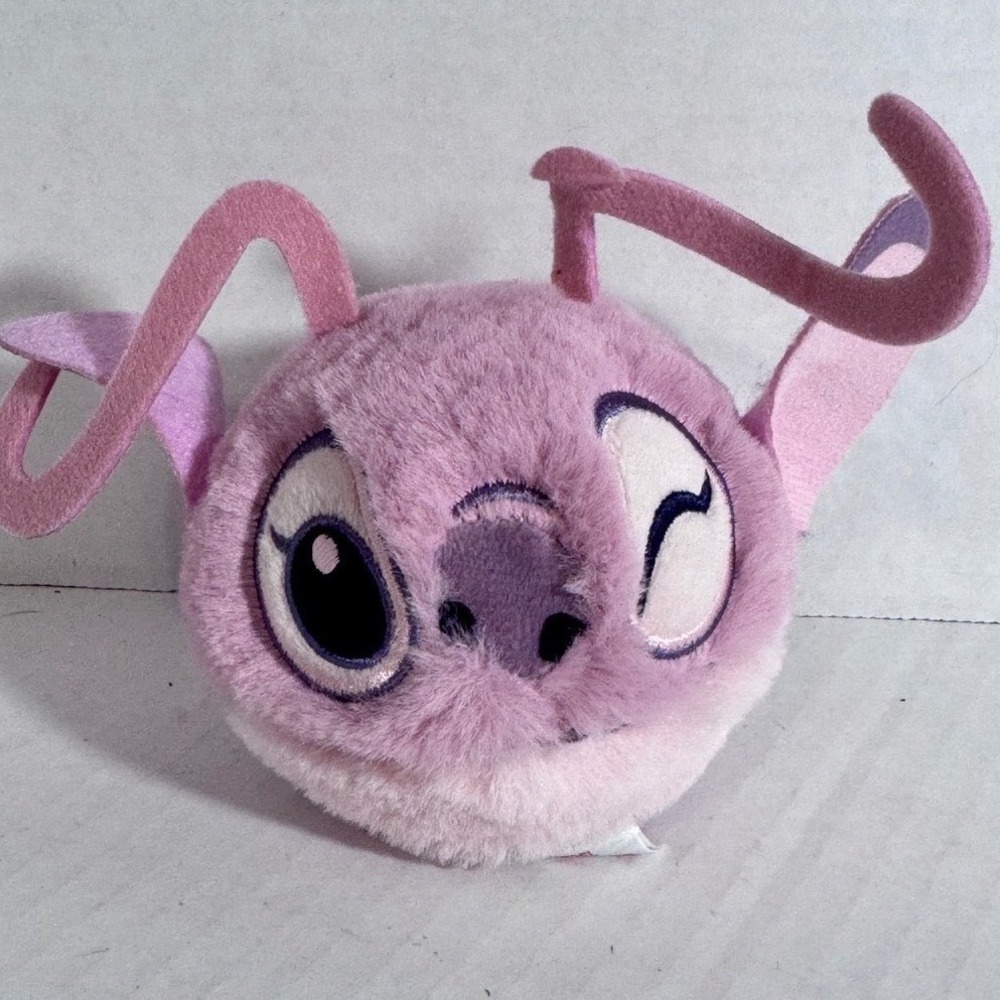 Disney Ty Beanie Bouncers Angel Plush Lilo & Stitch Purple Round 83027 4in